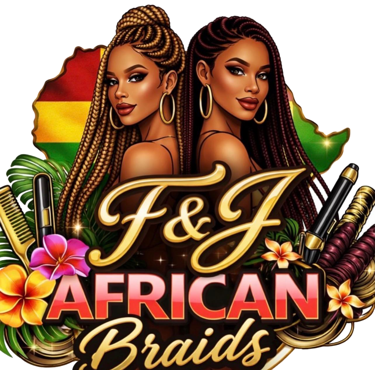 F & J African Braids logo